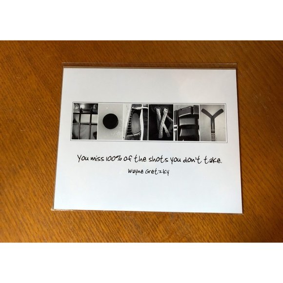 Two 8x10 HOCKEY Alphabet Art Photographs - Picture 1 of 2